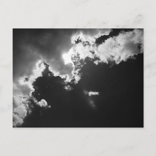 Hoop in de zilveren voering van de wolken. briefkaart (Voorkant)