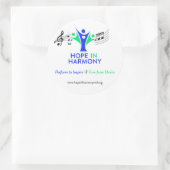 Hoop in harmonie ronde Sticker (Tas)