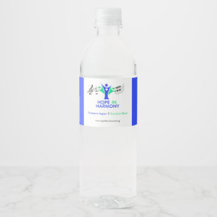 Hoop in Harmony Water Bottle Label Waterfles Etiket