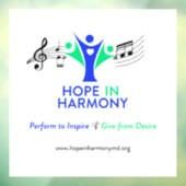 Hoop in Harmony Window Cling Raamsticker (Vel 3)