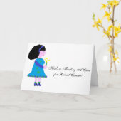 Hoop in het Bestrijden van Kanker van de Borst Kaart (Gele Bloem)