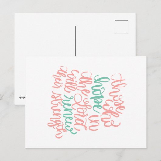 Hoop in het Briefkaart van de Heer (Voorkant / Achterkant)