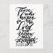 Hoop in het Lord Brush Script Briefkaart (Voorkant)