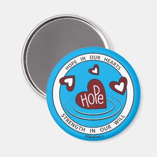 Hoop in ons hart 1_Round Magnet 2,25 inch (Voorkant / Achterkant)