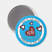 Hoop in ons hart 1_Round Magnet 2,25 inch (Voorkant / Achterkant)