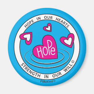 Hoop in ons hart 1b_Round Magnet 2,25 inch