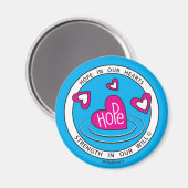 Hoop in onze harten 1b_Round Magnet 2,25 inch (Voorkant / Achterkant)