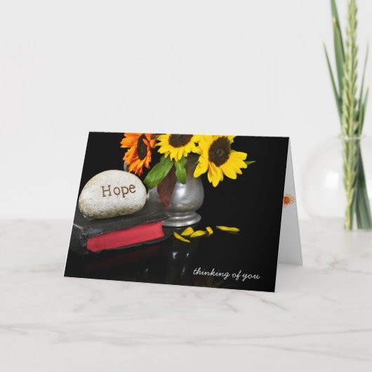 hoop in steen op bijbel kaart (Voorkant)