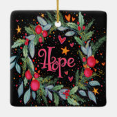 Hoop "inspiratie" keramische sierspelen keramisch ornament (Achterkant)