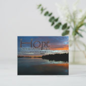 "Hoop is als de vogel" Inspirerend Quote Briefkaart (Staand voorkant)