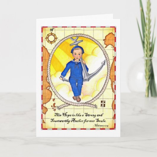 Hoop is een Anker Verjaardag Kaart (Voorkant)