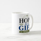 Hoop Is Een Geschenk Dagelijkse Geloofsdevotie Koffiemok (Voorkant rechts)