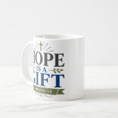 Hoop Is Een Geschenk Dagelijkse Geloofsdevotie Koffiemok (Voorkant links)