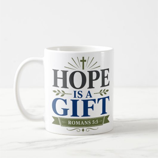 Hoop Is Een Geschenk Dagelijkse Geloofsdevotie Koffiemok (Links)
