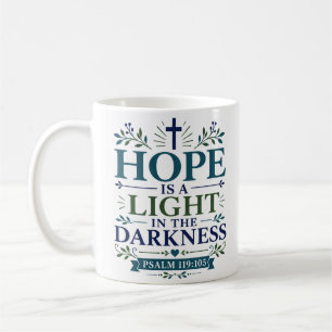 Hoop Is Een Licht In De Duisternis Christelijk Gel Koffiemok