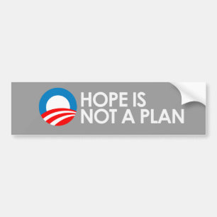HOOP IS GEEN PLAN 2 Bumpersticker