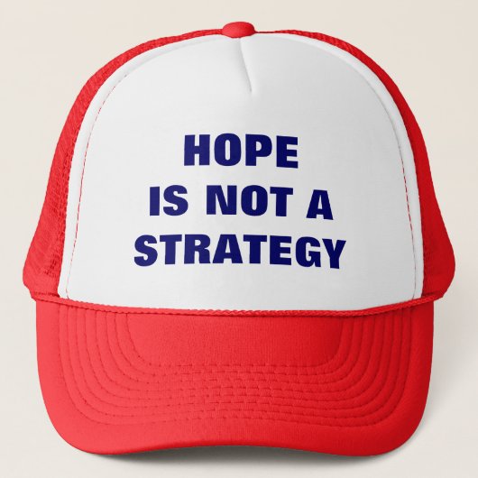 HOOP IS GEEN STRATEGIE TRUCKER PET (Voorkant)