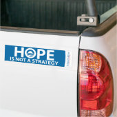 Hoop is geen strategie van Romney Ryan Bumperstick Bumpersticker (Op Truck)