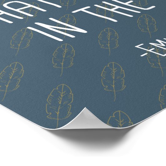 "Hoop is het ding met veren" Art Print (Hoek)