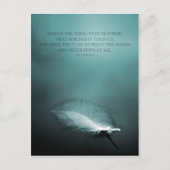 Hoop is het ding met veren briefkaart (Voorkant)