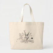 Hoop is het ding met veren grote tote bag (Voorkant)