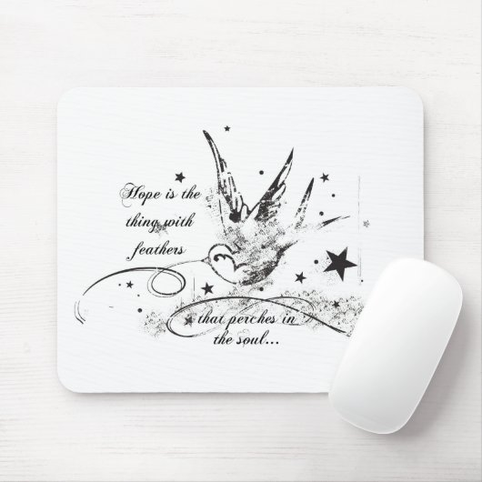 Hoop is het ding met veren muismat (Met muis)