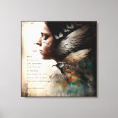 Hoop is het Dingen met Veathers Canvas Afdruk (Voorkant)