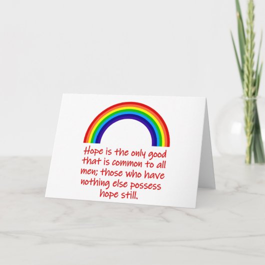 Hoop is het enige goede kaart (Voorkant)