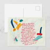 (Hoop is het waard) Briefkaart (Voorkant / Achterkant)