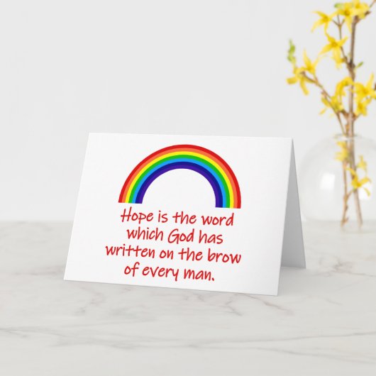 Hoop is het woord kaart (Gele Bloem)