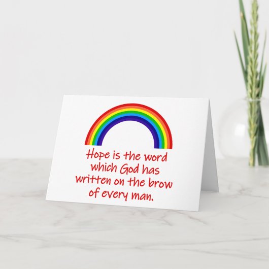 Hoop is het woord kaart (Voorkant)