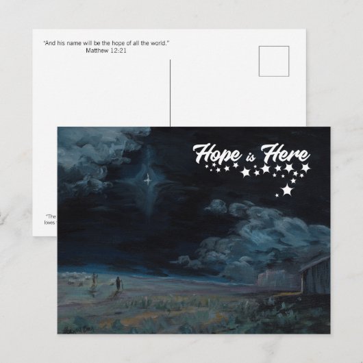 Hoop is hier Briefkaart (Voorkant / Achterkant)