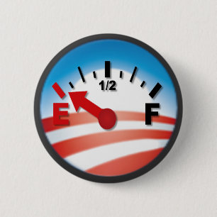 Hoop is leeg - Anti-Barack Obama Ronde Button 5,7 Cm