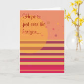 Hoop is net over de horizon... kaart (Gele Bloem)