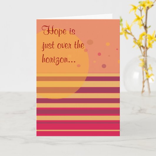 Hoop is net over de horizon... kaart (Gele Bloem)