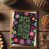 Hoop is sterker dan angst kaart