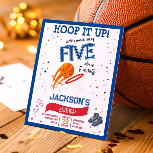 Hoop It Up Rookie Basketbal Budget Verjaardag