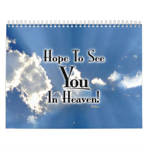 Hoop je in de hemel te zien! met wolken kalender