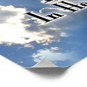 Hoop je in de hemel te zien met wolken! poster (Hoek)