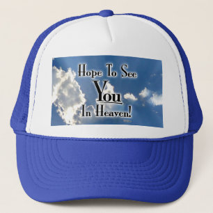 Hoop je in de hemel te zien met wolken! trucker pet
