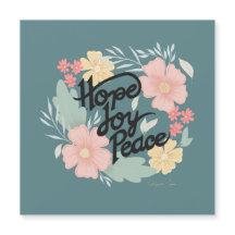 Hoop, Joy, Peace Magnetic Card