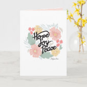 Hoop, Joy, vredes-aanmoedigingskaart Kaart (Gele Bloem)