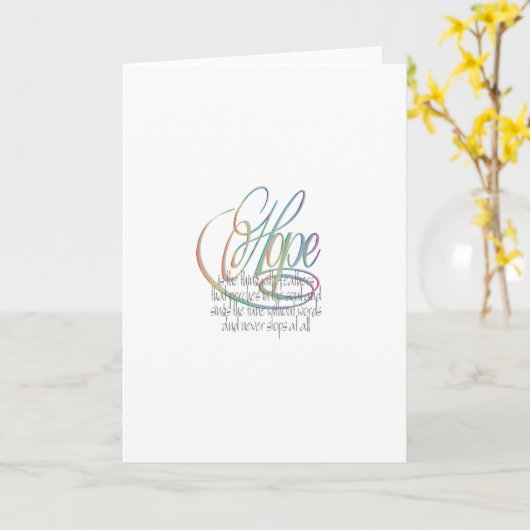 Hoop Kaart (Gele Bloem)