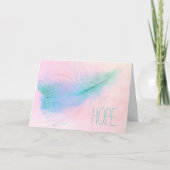 Hoop kankerondersteuning aan te moedigen kaart (Voorkant)