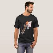 Hoop Kat Speler Grappige Basketbal Speler T-shirt (Voorkant volledig)