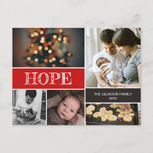 Hoop Kerstfeest Baby geboorte Vakantie aankondigin Feestdagenkaart