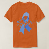 Hoop kind Abuse Prevention maand Awareness Blue R T-shirt (Design voorkant)