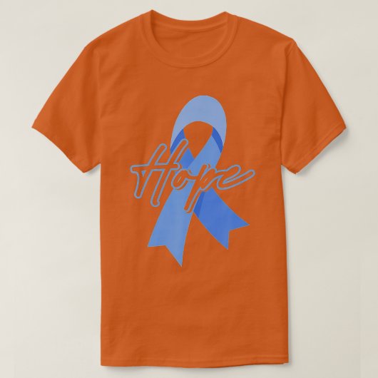 Hoop kind Abuse Prevention maand Awareness Blue R T-shirt (Design voorkant)