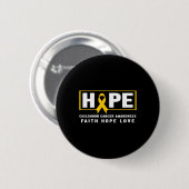 Hoop Kinderkanker - Bewustzijn kinderkanker Ronde Button 5,7 Cm (Voorkant /achterkant)