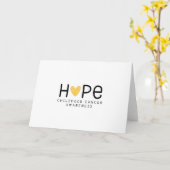 Hoop. Kinderkanker. Wenskaarten en briefkaarten (Gele Bloem)